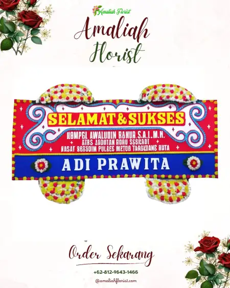 Papan Bunga Ucapan Selamat Bogangin